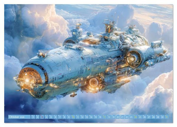 Produktbild: Science Fiction Expeditionen - Reisen ins Unbekannte (Wandkalender 2026 DIN A3 quer), CALVENDO Monatskalender