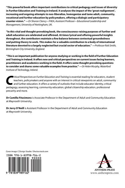 Produktbild: Critical Perspectives on Further Education and Training