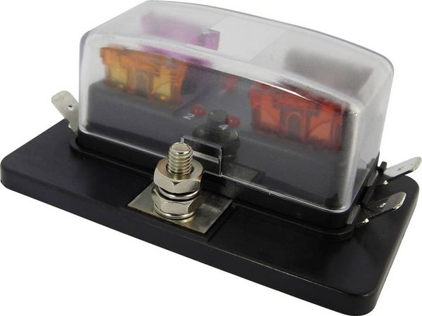 Produktbild: SecoR&uuml;t FHA504 LED Stromkreisverteiler Flachsicherung Standard Pole 4 30A 1St.
