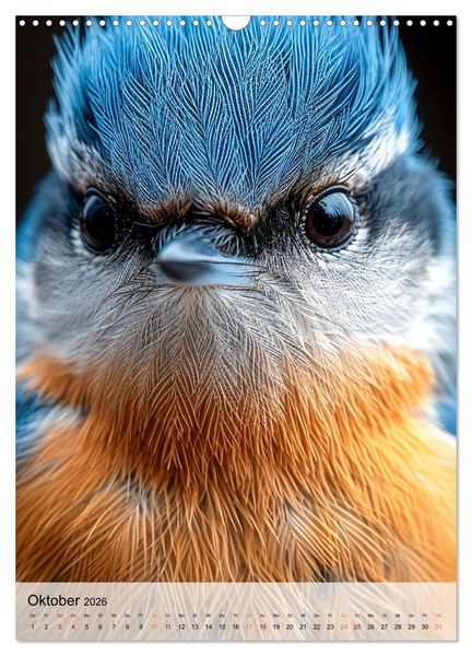 Produktbild: V&ouml;gel Portr&auml;ts (Wandkalender 2026 DIN A3 hoch), CALVENDO Monatskalender