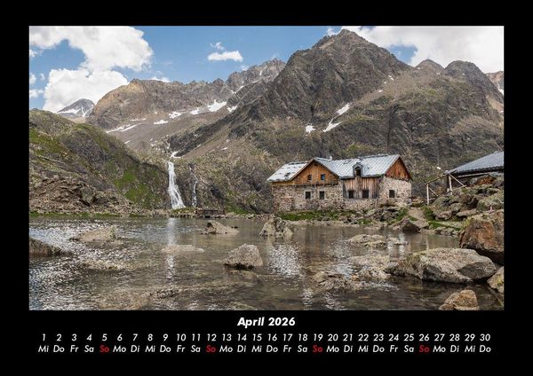 Produktbild: Bergige Welten 2026 Fotokalender DIN A3