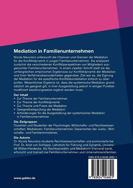 Produktbild: Mediation in Familienunternehmen