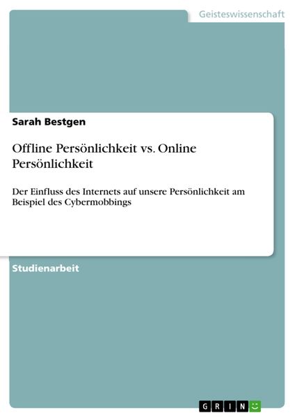 Produktbild: Offline Pers&ouml;nlichkeit vs. Online Pers&ouml;nlichkeit