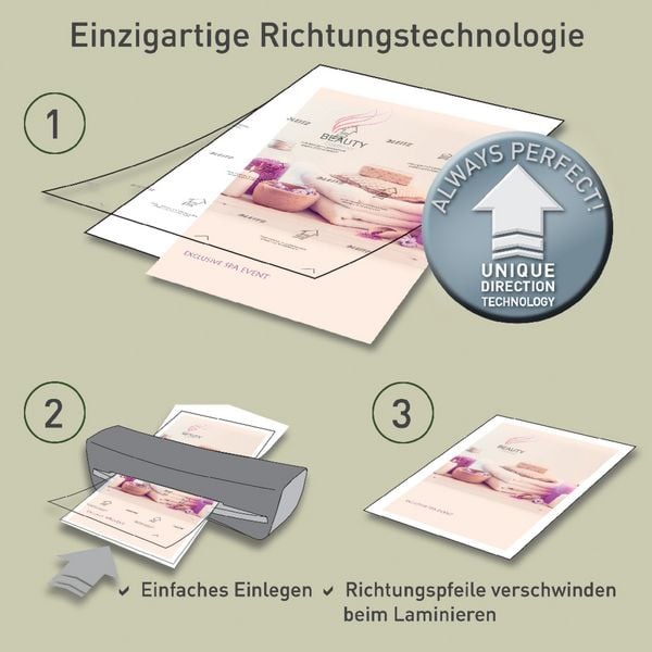 Produktbild: LEITZ Laminierfolien glasklar 125&micro; transparent DIN A4 25 St&uuml;ck