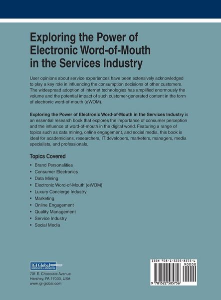 Produktbild: Exploring the Power of Electronic Word-of-Mouth in the Services Industry