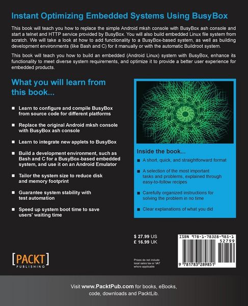Produktbild: Instant Optimizing Embedded Systems using Busybox