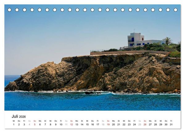 Produktbild: Ibiza & Formentera (Tischkalender 2026 DIN A5 quer), CALVENDO Monatskalender