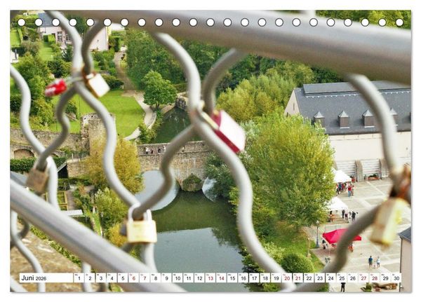 Produktbild: Luxemburg entlang des Wenzelwegs (Tischkalender 2026 DIN A5 quer), CALVENDO Monatskalender
