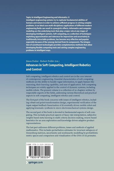 Produktbild: Advances in Soft Computing, Intelligent Robotics and Control