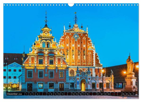Produktbild: Ein Wochenende in Riga (Wandkalender 2026 DIN A3 quer), CALVENDO Monatskalender