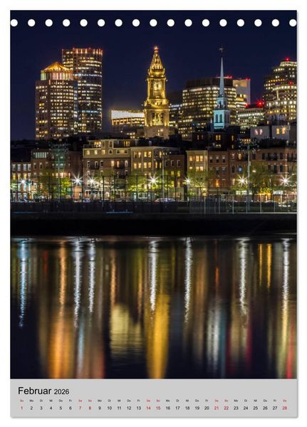 Produktbild: BOSTON Historie und urbane Idylle (Tischkalender 2026 DIN A5 hoch), CALVENDO Monatskalender