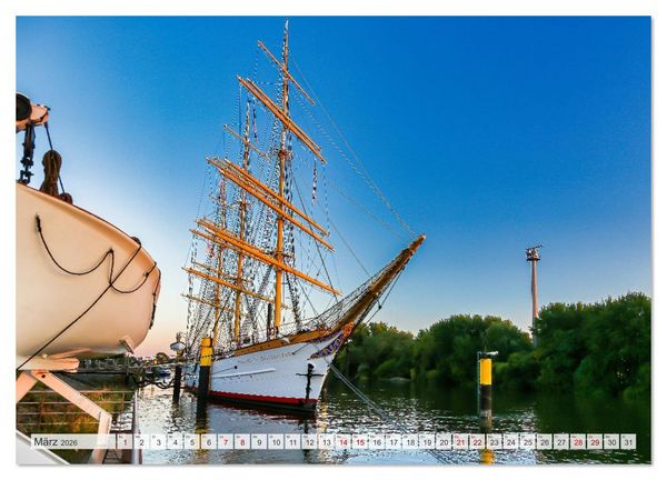Produktbild: Letztes deutsches Vollschiff DAS SCHULSCHIFF DEUTSCHLAND (Wandkalender 2026 DIN A3 quer), CALVENDO Monatskalender