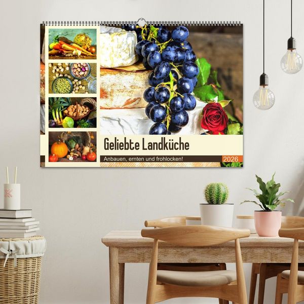 Produktbild: Geliebte Landk&uuml;che. Anbauen, ernten und frohlocken! (Wandkalender 2026 DIN A2 quer), CALVENDO Monatskalender