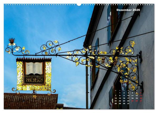 Produktbild: Impressionen aus Wangen im Allg&auml;u (hochwertiger Premium Wandkalender 2026 DIN A2 quer), Kunstdruck in Hochglanz