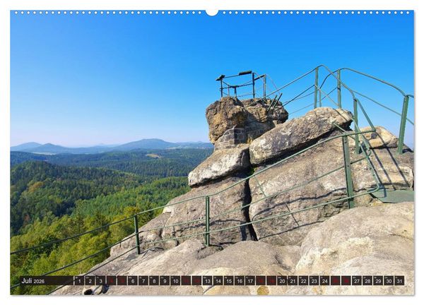 Produktbild: Zittauer Gebirge - Deutschlands kleinstes Mittelgebirge (hochwertiger Premium Wandkalender 2026 DIN A2 quer), Kunstdruck in Hochglanz