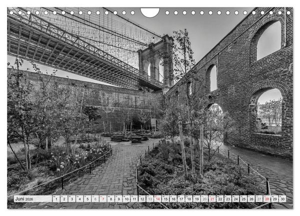 Produktbild: BROOKLYN BRIDGE Das Wahrzeichen von New York City (Wandkalender 2026 DIN A4 quer), CALVENDO Monatskalender