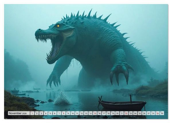 Produktbild: Keltische Mythologie - G&ouml;tter, Helden und Monster (hochwertiger Premium Wandkalender 2026 DIN A2 quer), Kunstdruck in Hochglanz