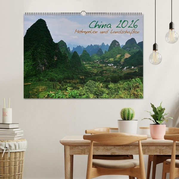 Produktbild: China 2026 - Metropolen und Landschaften (Wandkalender 2026 DIN A2 quer), CALVENDO Monatskalender