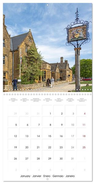 Produktbild: The Cotswolds - Idyllic part of England (Wall Calendar 2026 12 &times; 12 Inch) CALVENDO 12 Month Wall Calendar