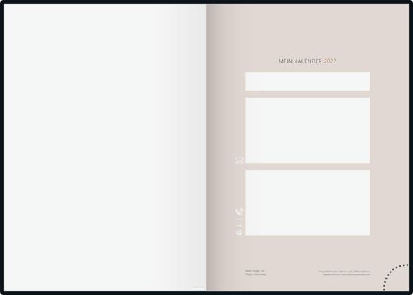 Produktbild: rido/id&eacute; 7021507017 Buchkalender Premium Young Line 2027 "Greeny" A5, Papier
