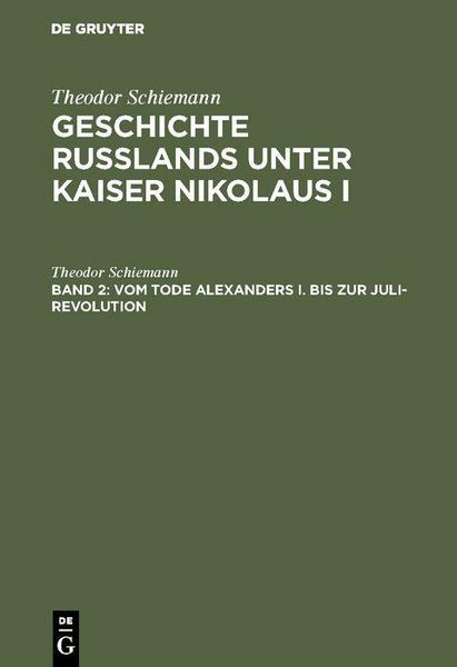 Produktbild: Vom Tode Alexanders I. bis zur Juli-Revolution