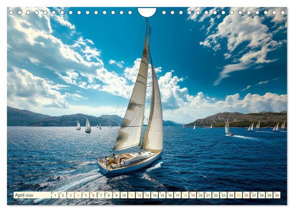 Produktbild: Segeln - sch&ouml;ne Momente (Wandkalender 2026 DIN A4 quer), CALVENDO Monatskalender