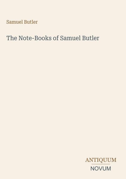 Produktbild: The Note-Books of Samuel Butler