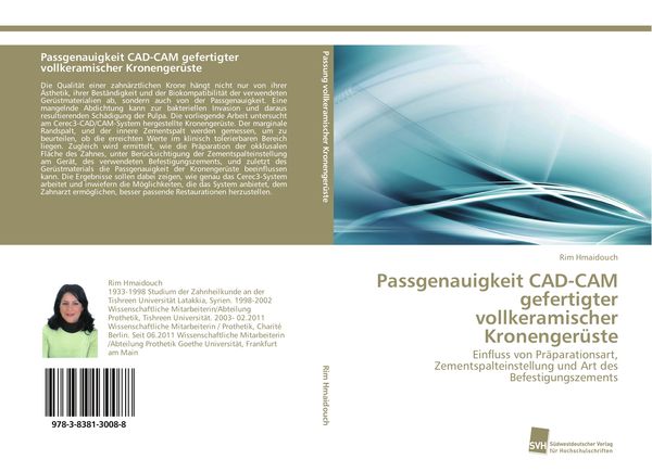 Produktbild: Passgenauigkeit CAD-CAM gefertigter vollkeramischer Kronenger&uuml;ste