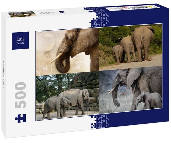 Produktbild: Lais Puzzle Collage Elefant 500 Teile