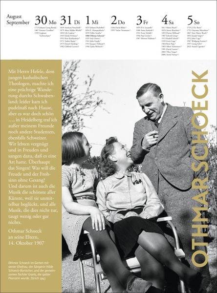 Produktbild: Der Musik Kalender Wochenkalender 2027