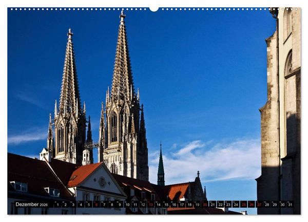 Produktbild: Romantisches Regensburg (hochwertiger Premium Wandkalender 2026 DIN A2 quer), Kunstdruck in Hochglanz