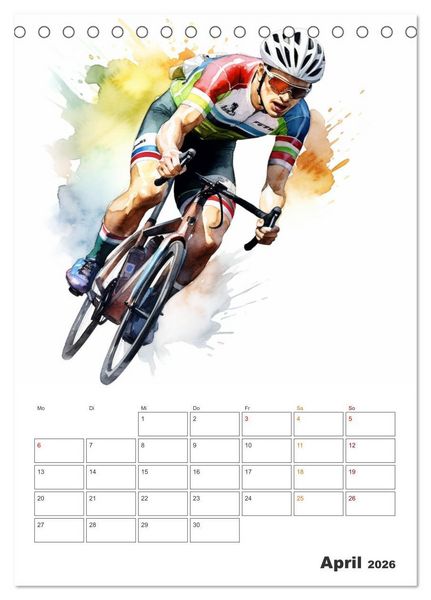 Produktbild: Aktivit&auml;ten im Sport (Tischkalender 2026 DIN A5 hoch), CALVENDO Monatskalender