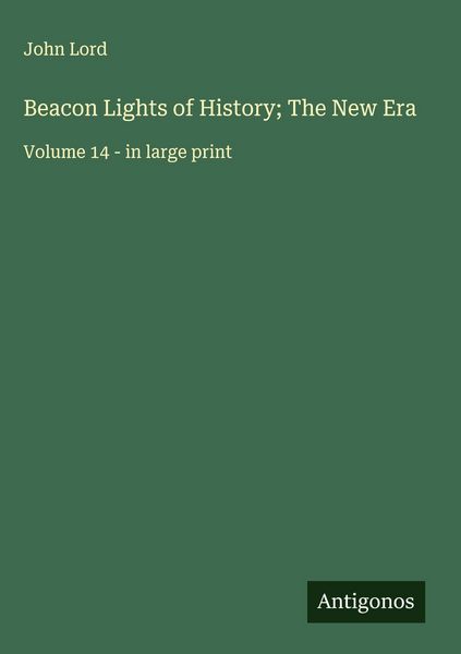 Produktbild: Beacon Lights of History; The New Era