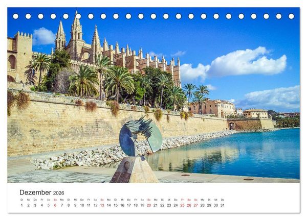 Produktbild: Mallorca, Mallorca (Tischkalender 2026 DIN A5 quer), CALVENDO Monatskalender