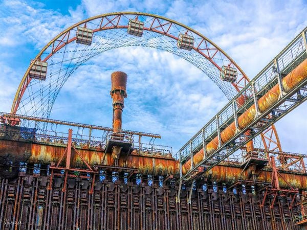 CALVENDO Puzzle Kein Riesenrad im Stahlwerk | 1000 Teile Lege-Größe 64x48cm Foto-Puzzle für glückliche Stunden