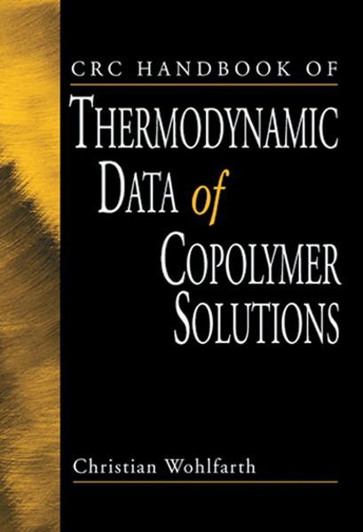 Produktbild: CRC Handbook of Thermodynamic Data of Copolymer Solutions