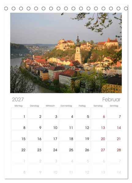 Produktbild: Tischplaner 2027 - Burgen in Deutschland (A5 Tischkalender zum Aufstellen) CALVENDO