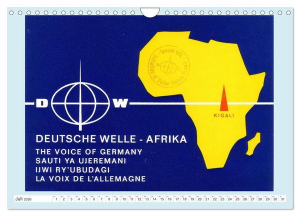 Produktbild: Rundfunk in Deutschland - Historische QSL-Karten (Wandkalender 2026 DIN A4 quer), CALVENDO Monatskalender