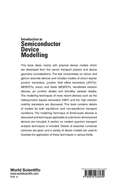 Produktbild: INTROD TO SEMICONDUCTOR DEVICE MODELLING