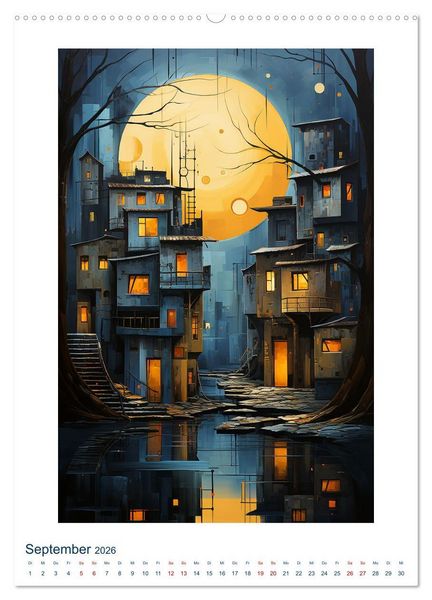 Produktbild: ART DECO City (Wandkalender 2026 DIN A2 hoch), CALVENDO Monatskalender