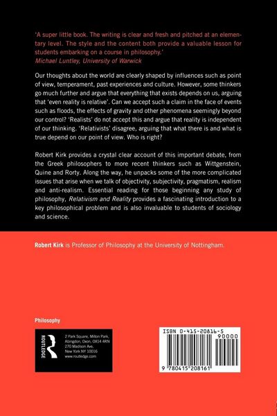 Produktbild: Relativism and Reality