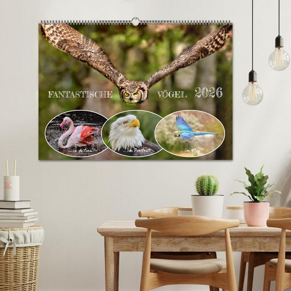 Produktbild: Fantastische V&ouml;gel (Wandkalender 2026 DIN A2 quer), CALVENDO Monatskalender