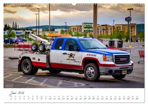 Produktbild: US Cars & Trucks in Alaska (Wandkalender 2026 DIN A2 quer), CALVENDO Monatskalender