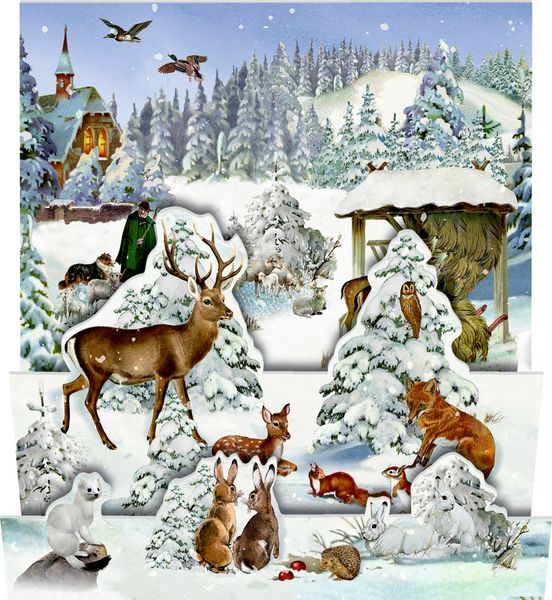 Produktbild: Mini-Adventskalender &ndash; Nostalgische Winterwelten
