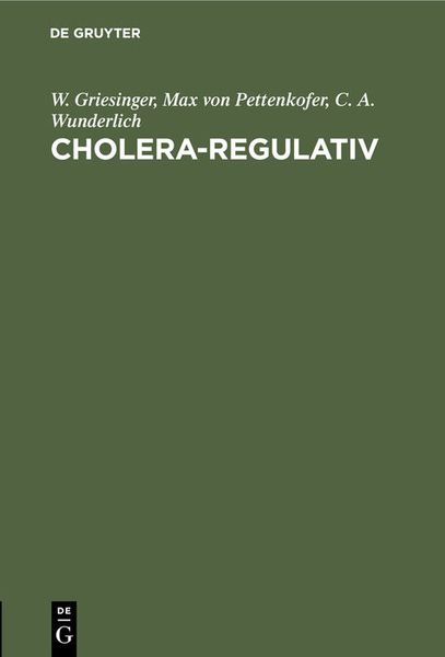 Produktbild: Cholera-Regulativ