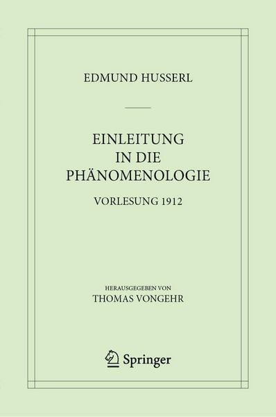 Produktbild: Einleitung in die Ph&auml;nomenologie