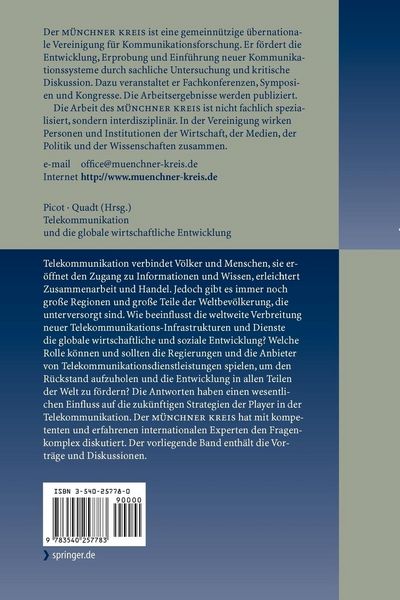 Produktbild: Telekommunikation und die globale wirtschaftliche Entwicklung