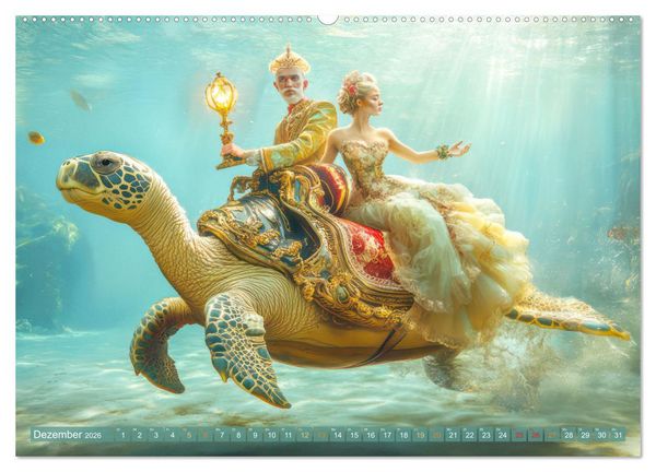 Produktbild: Opulente Unterwasserromanzen (Wandkalender 2026 DIN A2 quer), CALVENDO Monatskalender