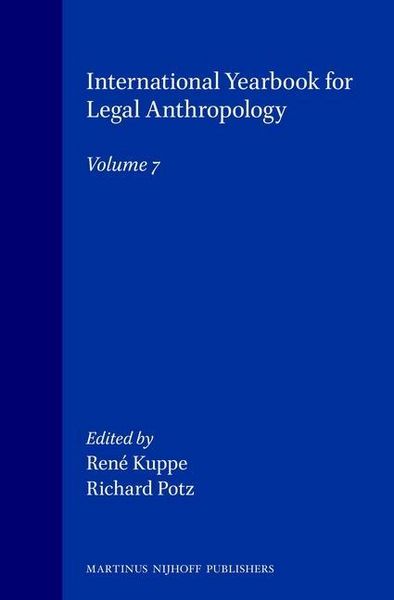 Produktbild: International Yearbook for Legal Anthropology, Volume 7