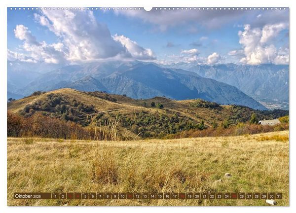 Produktbild: Lago Maggiore - Bezaubernde Orte am Westufer (hochwertiger Premium Wandkalender 2026 DIN A2 quer), Kunstdruck in Hochglanz